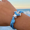 Handmade bracelet with sea turtle – Red