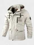 Harden – Men's winter jacket with hood – White / L