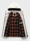Harden – Men's winter jacket with hood – White / XL