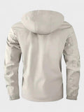 Harden – Men's winter jacket with hood – White / 2XL