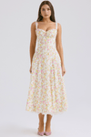 White floral print