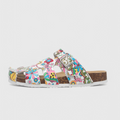 Helene – Supportive Sandals – Flowery White / 35