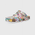 Helene – Supportive Sandals – Flowery White / 36