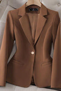 Helene – Tailored blazer – Beige / XL
