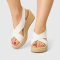 Helle – Supportive Sandals – White / 37