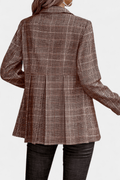Henriette – Peplum Blazer – Brown / M