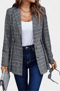 Henriette – Peplum Blazer – Brown / XL