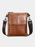 Henrik – Vintage Leather Shoulder Bag – Black