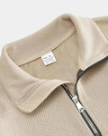 Henry – Jumper with collar – Beige / XL