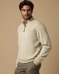 Henry – Jumper with collar – Beige / S