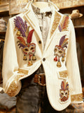 Victor Corduroy Jacket – White / M