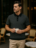 Holger – Classic Black Knit Polo – Black / M