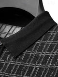 Holger – Classic Black Knit Polo – Black / L