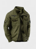 Holger – Windproof military jacket – Khaki / L