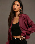 Ida – Lightweight bomber jacket – Army Green / S