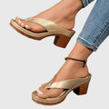 Ida – Supportive Sandals – Gold / 37