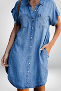 Inger – Denim Dress – Light Blue / S