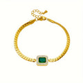 Joana Green Necklace with Emerald – image 4