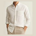 Joep – Saint-Tropez Linen shirt – White / L