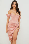 Johanna – Midi dress – Pink / M