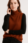 Johanne – Sleeveless shirt – Khaki / S