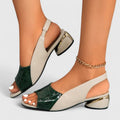 Julie – Elegant Sandals – Green / 36