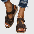 Karen – Supportive Sandals – Dark Brown / 37