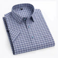 Kasper – Short-sleeved Katoon shirt – Navy Blue / L