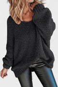 Katrine – Light Knit Jumper with Round-Neck – Green / L