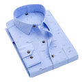 Klaas – Nautical Print Shirt – Light Blue checkered / M