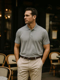 Klaus – Gray Steel Polo – Light Grey / M