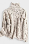 Ksenia – Cable knit – Beige / S