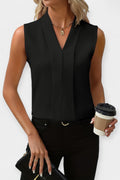 Lærke – V-neck top – White / M