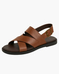 Lanaro – Elegant Crossed Sandals – Black / 40