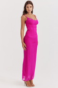 Larissa – Maxi dress – Pink / L