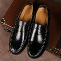 Las Vegas Leather Loafers – Brown / 40