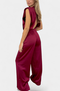 Laura – Elegant jumpsuit – Dark Blue / XL