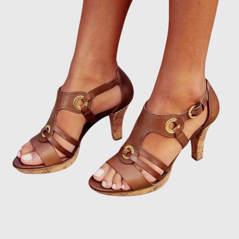 Laura – Supportive Heels – Earth Brown / 35