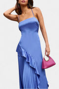Laura – Ruched Dress – Red / XL