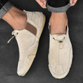 Laurits – Leather Slip-Ons – Beige / 38