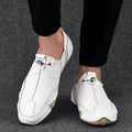 Laurits – Leather Slip-Ons – Beige / 40