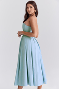 Lea – Midi dress – Light Blue / L