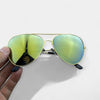 Golden frame with Green coating