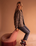 Leona – Leopard Bomber Jacket – L