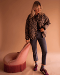 Leona – Leopard Bomber Jacket – XL