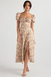 Beige floral pattern