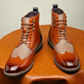 Lindberg – Brogue Boot – Cognac / 40