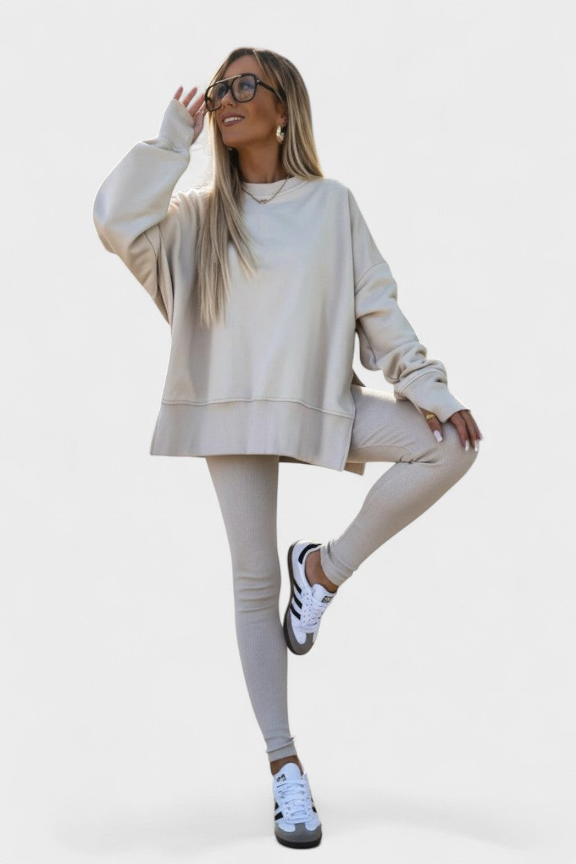 Liv – Set with long sleeves – Apricot / S