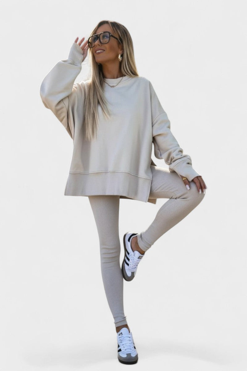 Liv – Set with long sleeves – Apricot / S
