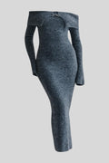 Louise – Maxi Dress – Grey / L